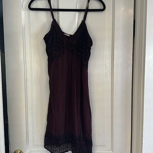 Maroon/Burgundy Strappy Dress - Small